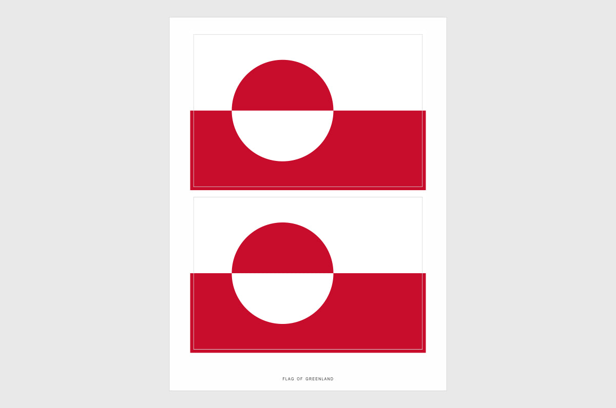 Greenland Flag Stickers