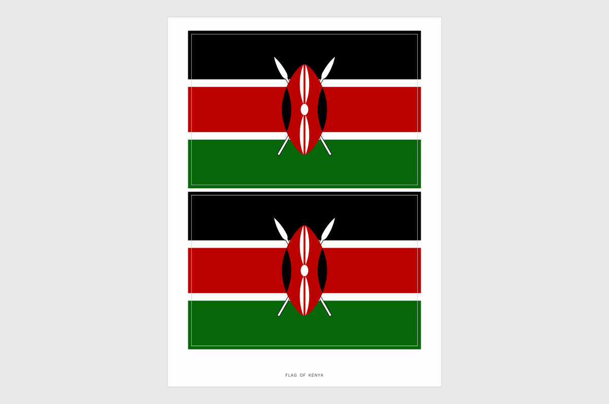 Kenya Flag Stickers