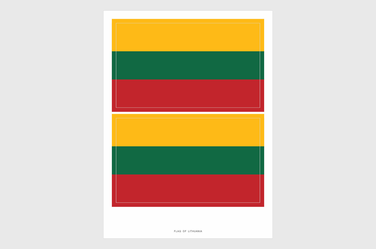 Lithuania Flag Stickers