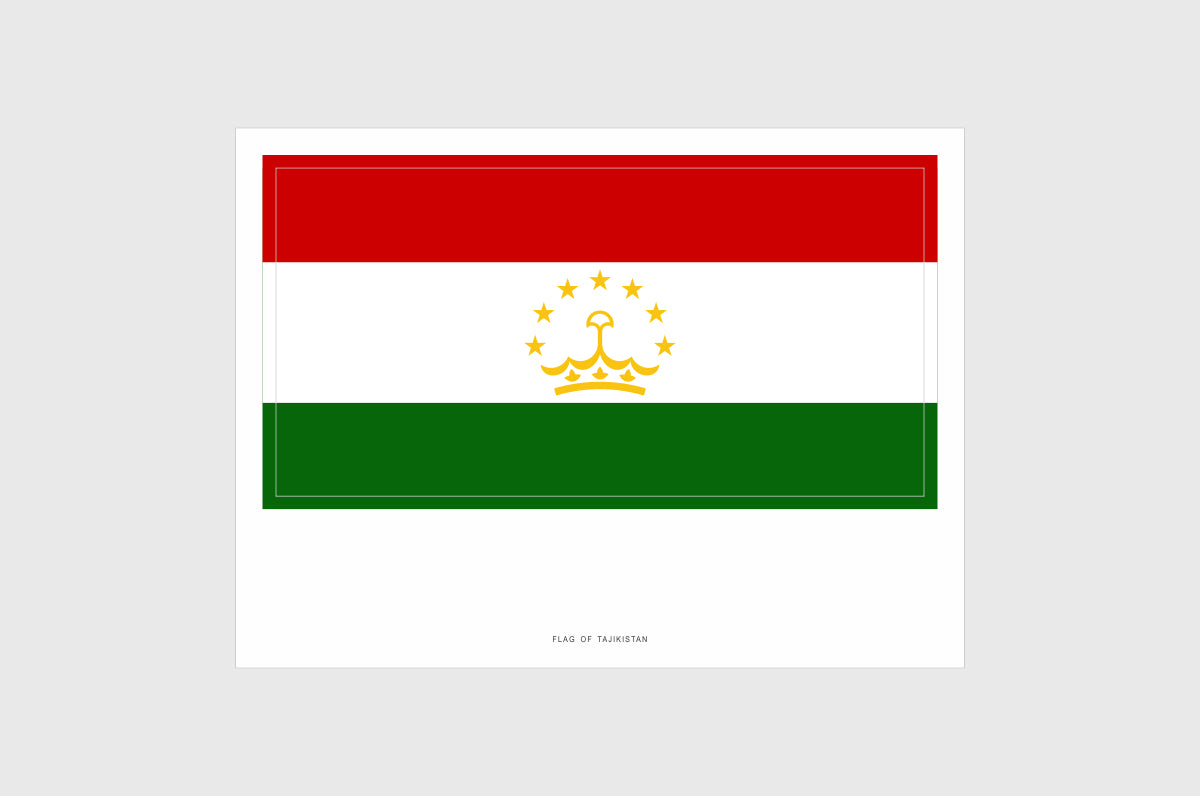 Tajikistan Flag Stickers