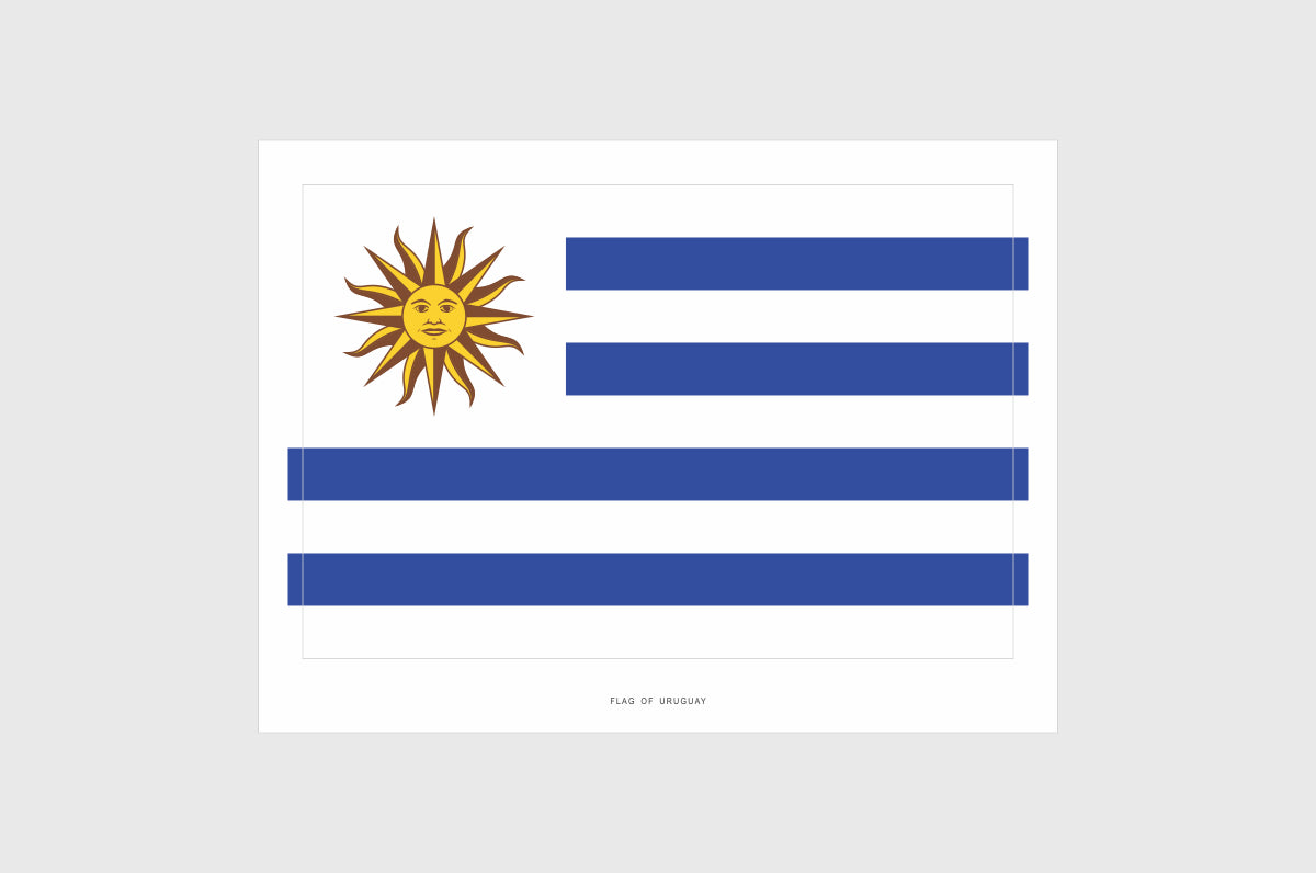 Uruguay Flag Stickers