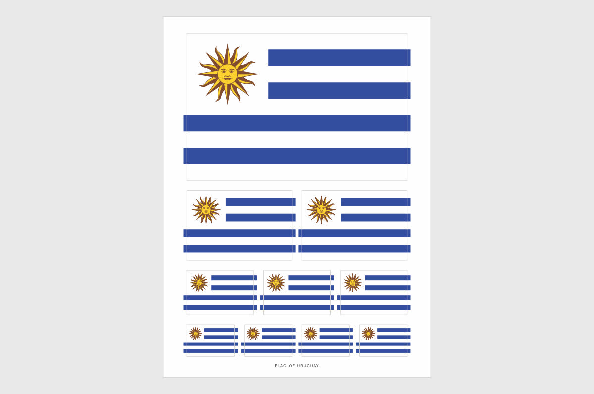 Uruguay Flag Stickers