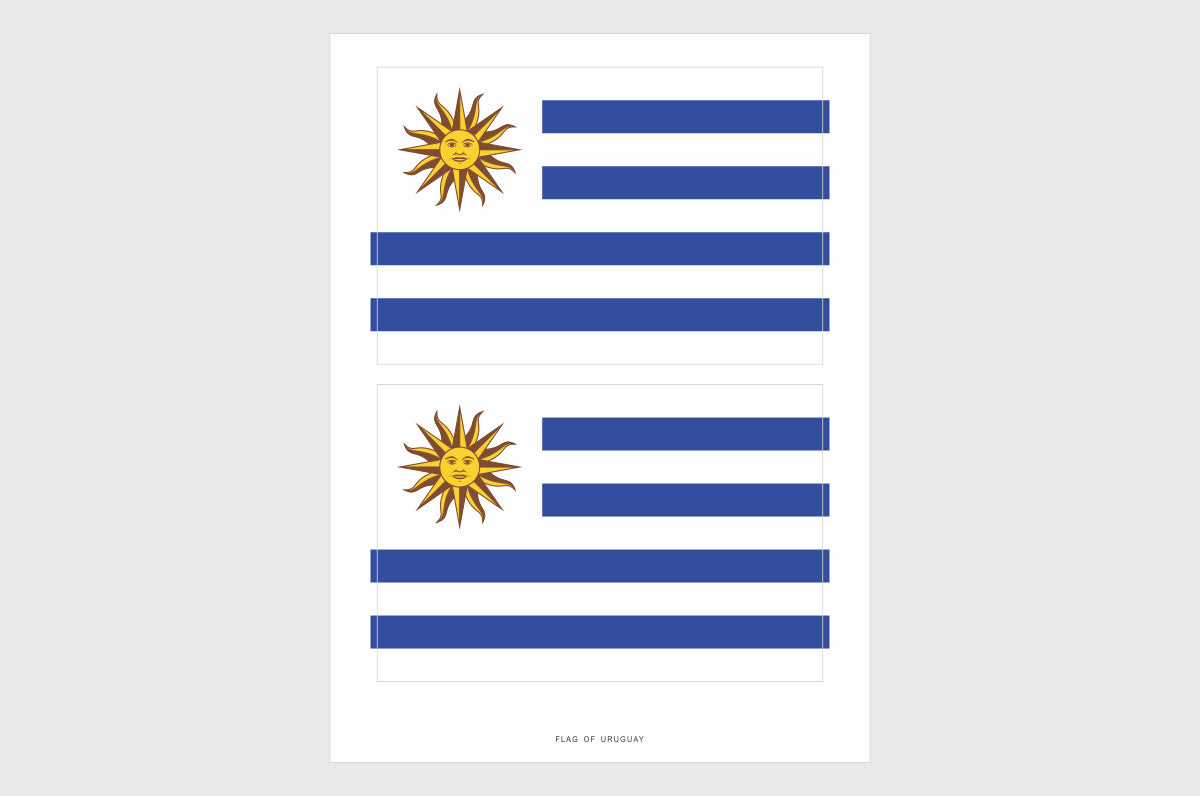 Uruguay Flag Stickers