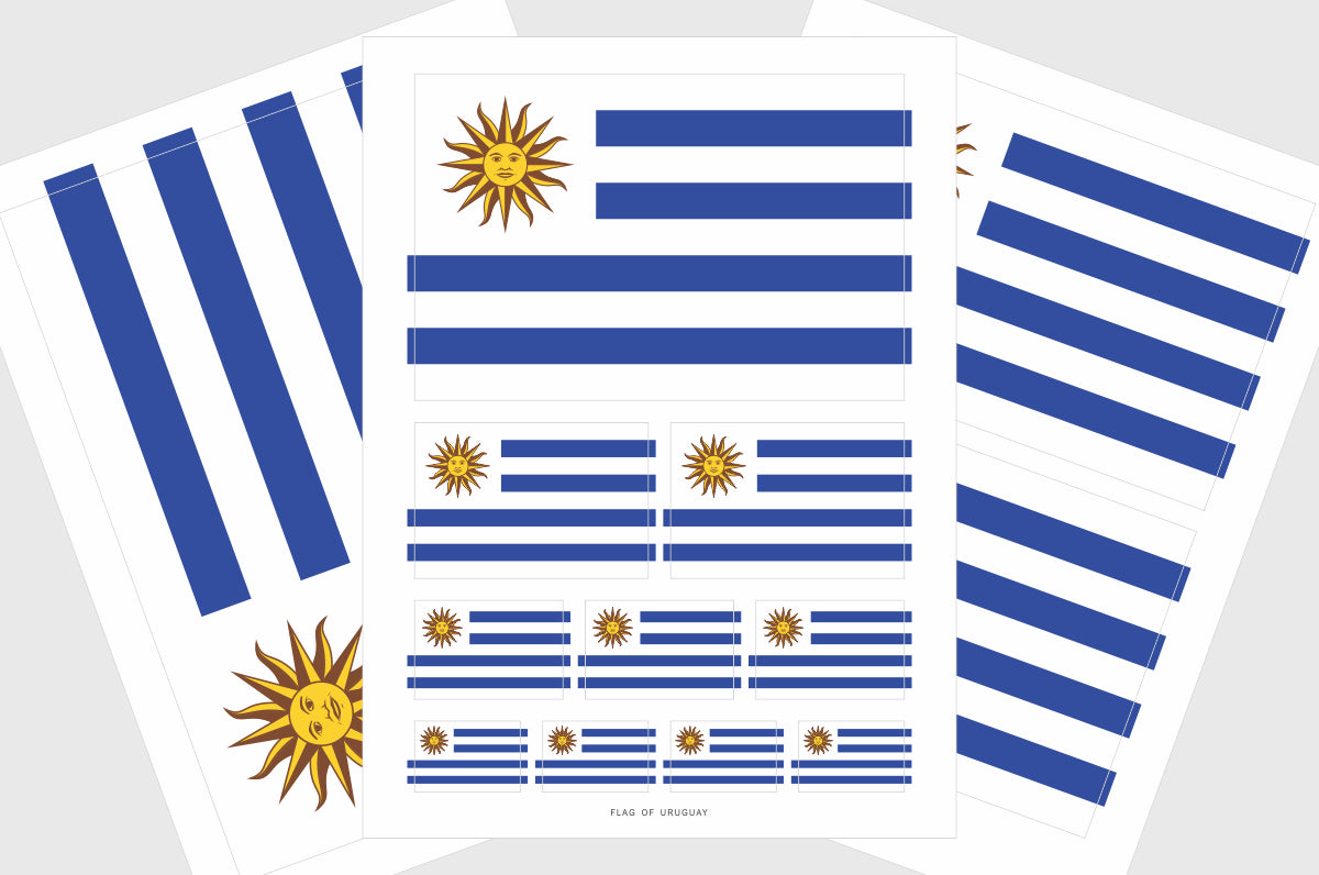 Uruguay Flag Stickers