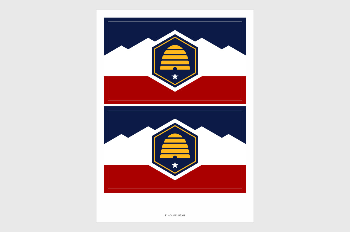 Utah Flag Stickers 2024 Version