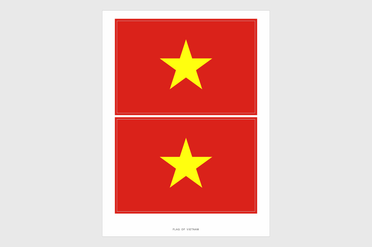 Vietnam Flag Stickers