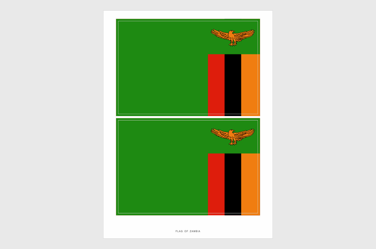 zambia flag stickers