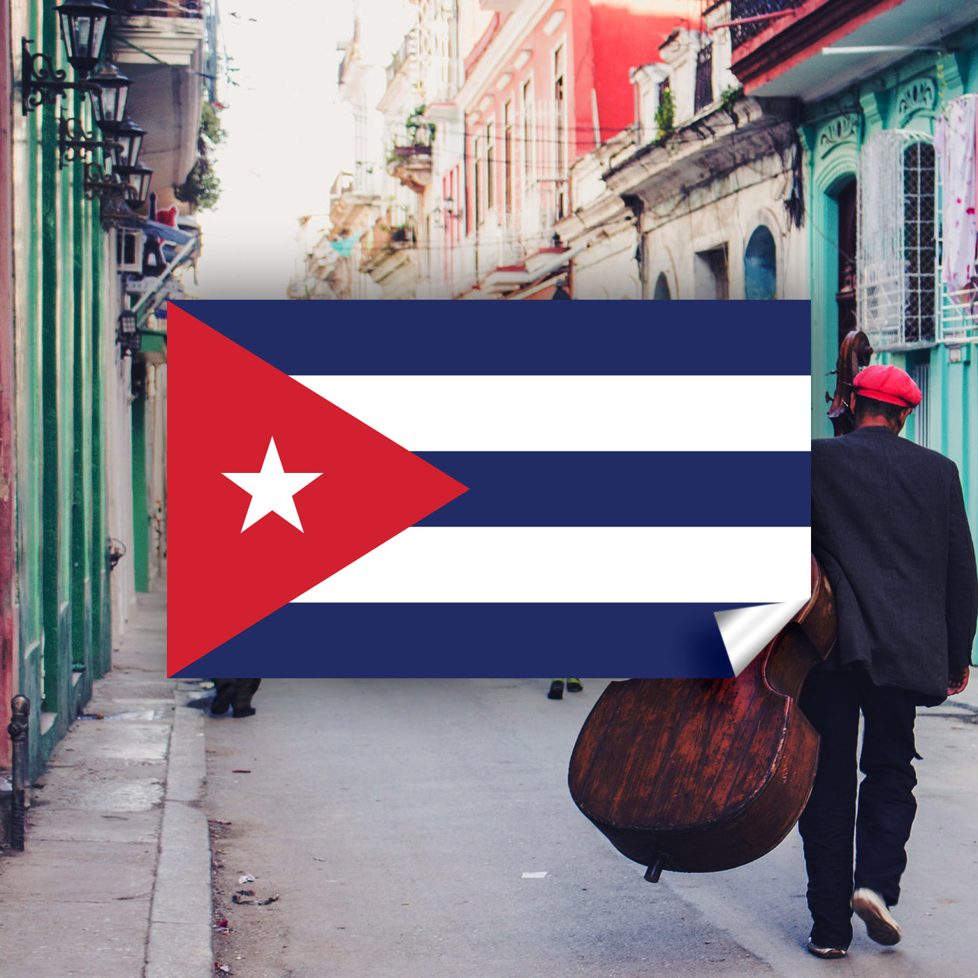 Cuba Flag Stickers