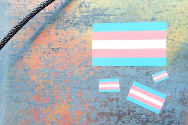 Transgender Pride Flag Stickers
