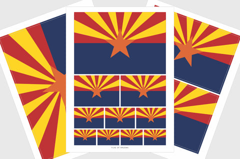 Arizona Flag Stickers