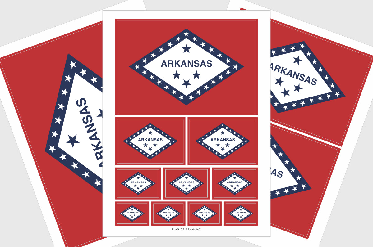 Arkansas Flag Stickers