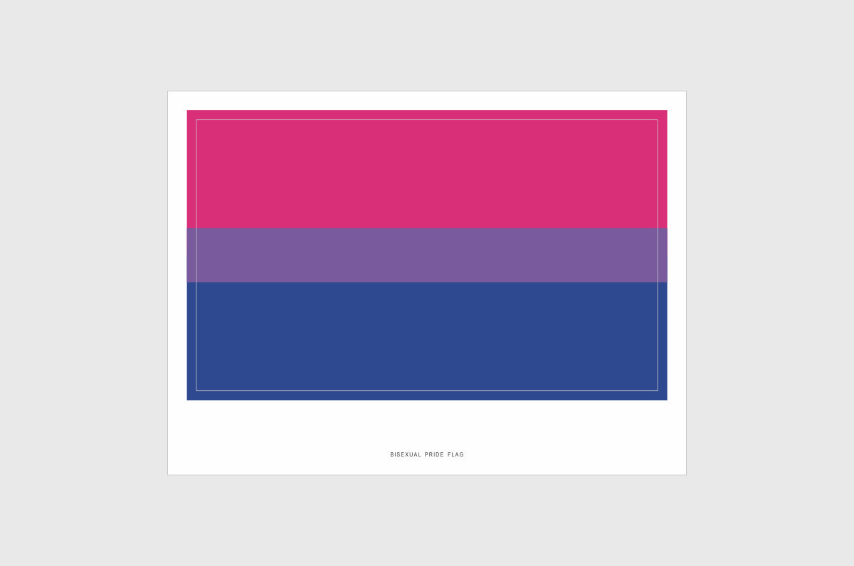 Bisexual Pride Flag Stickers
