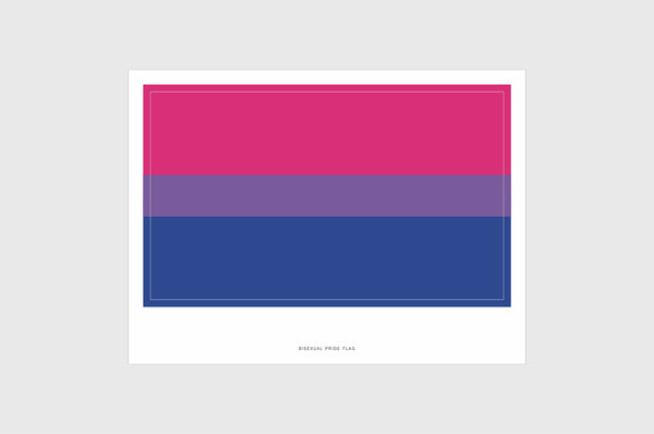 Bisexual Pride Flag Stickers
