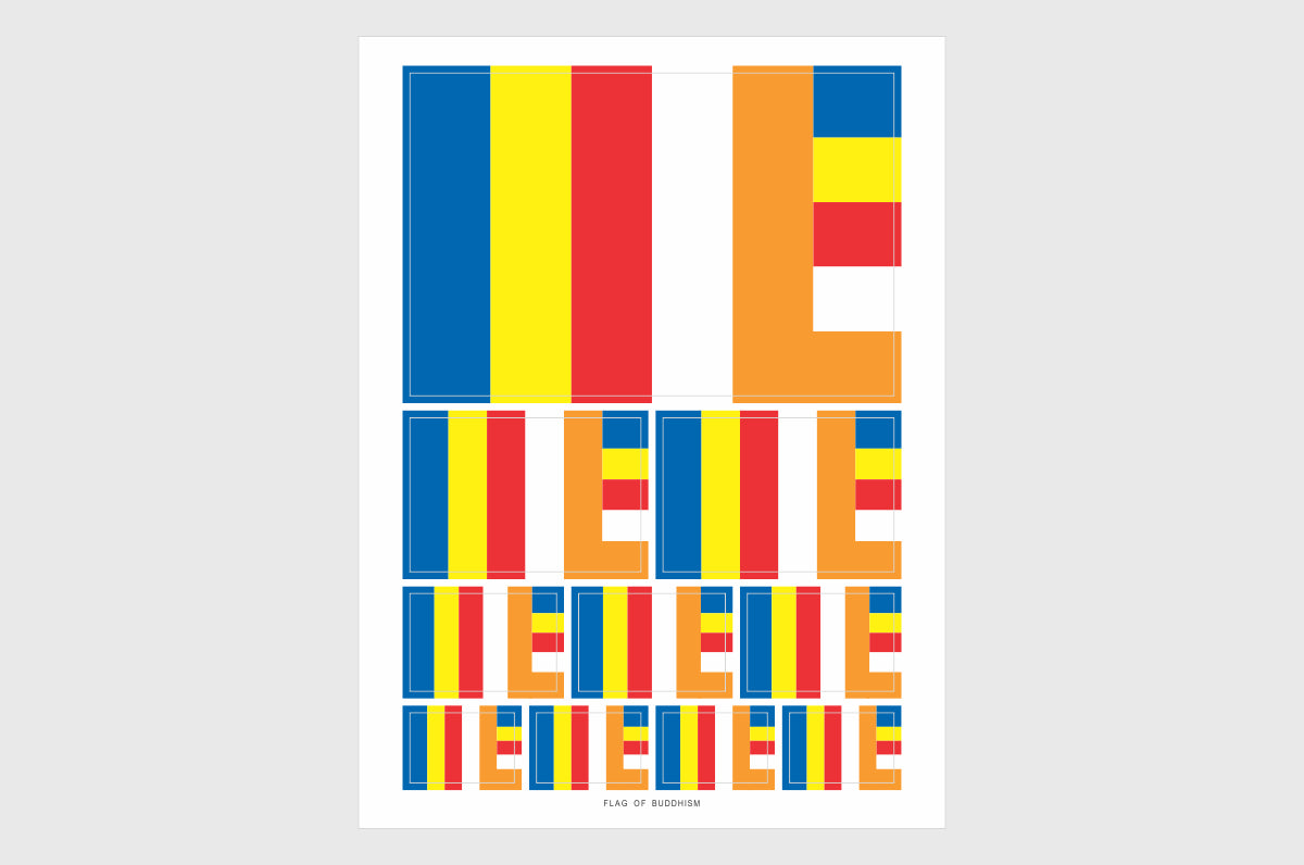 Buddhist Flag Stickers