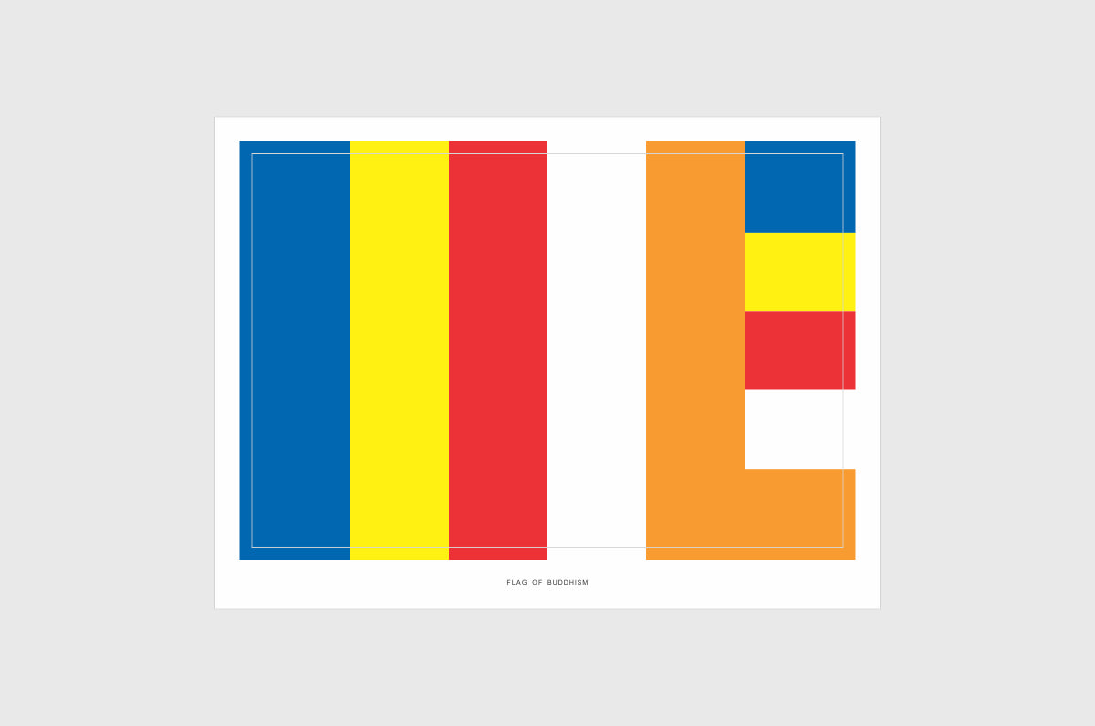 Buddhist Flag Stickers