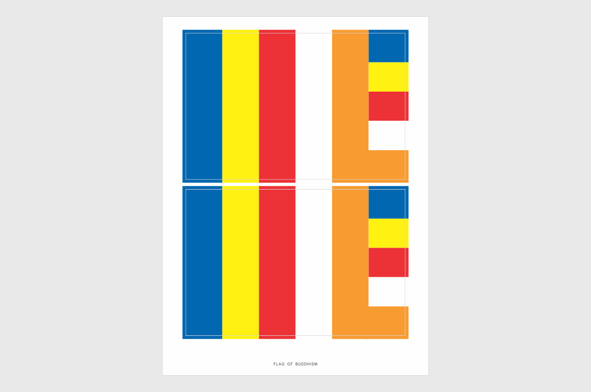 Buddhist Flag Stickers
