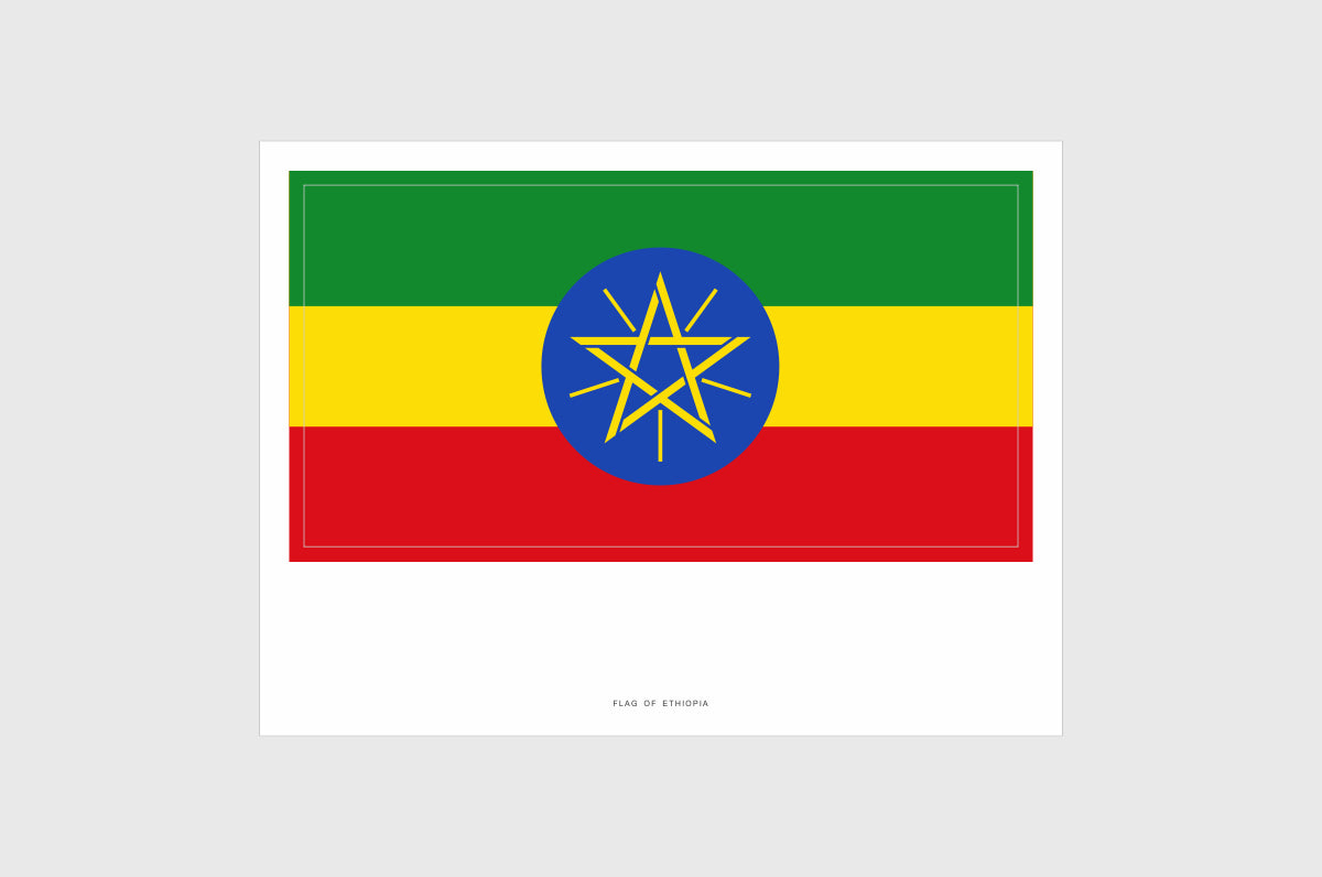 Ethiopia Flag Stickers