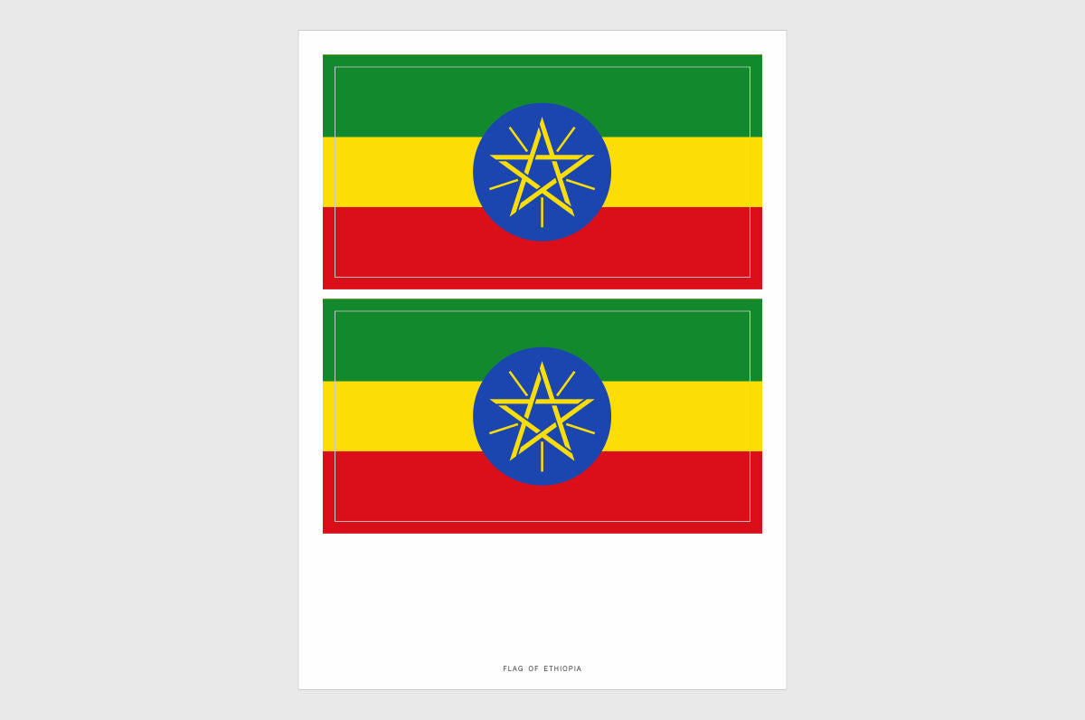 Ethiopia Flag Stickers