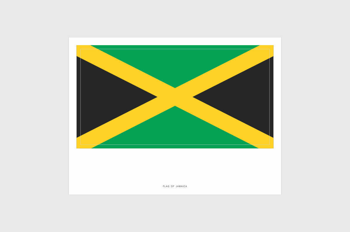 Jamaica Flag Stickers