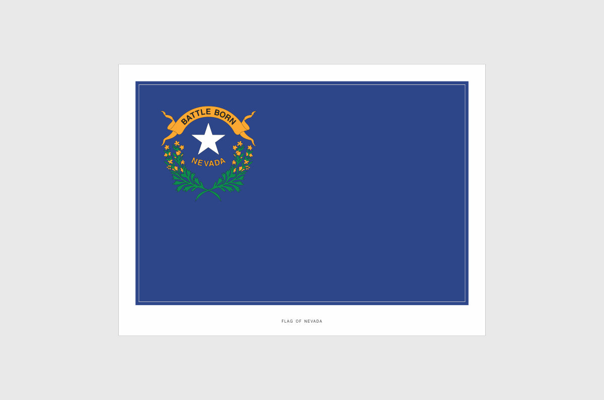 Nevada Flag Stickers