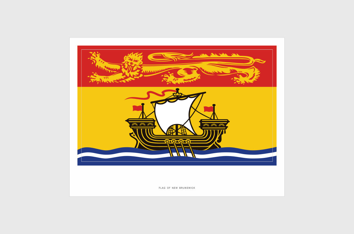 New Brunswick Flag Stickers