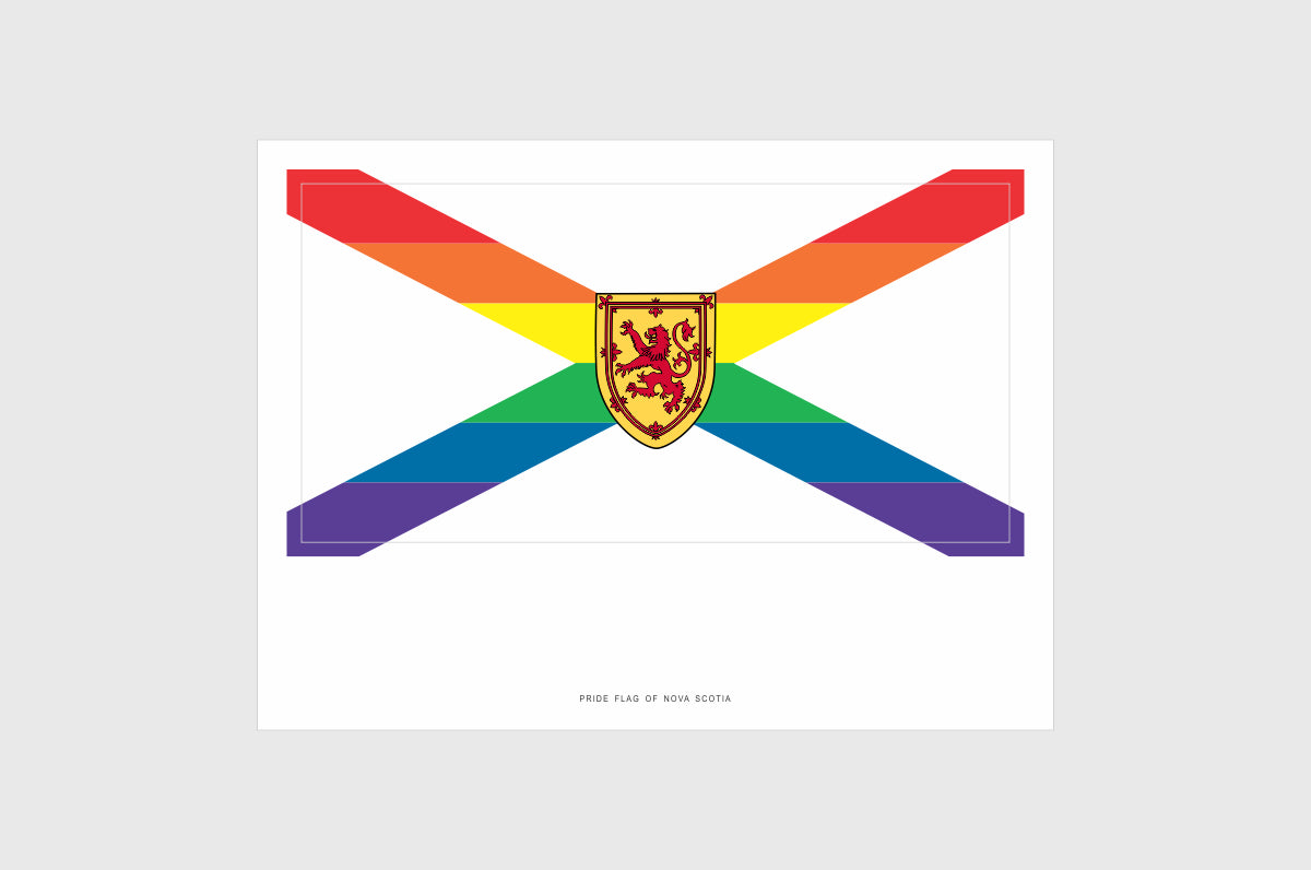 Nova Scotia LGBTQ Pride Flag Stickers