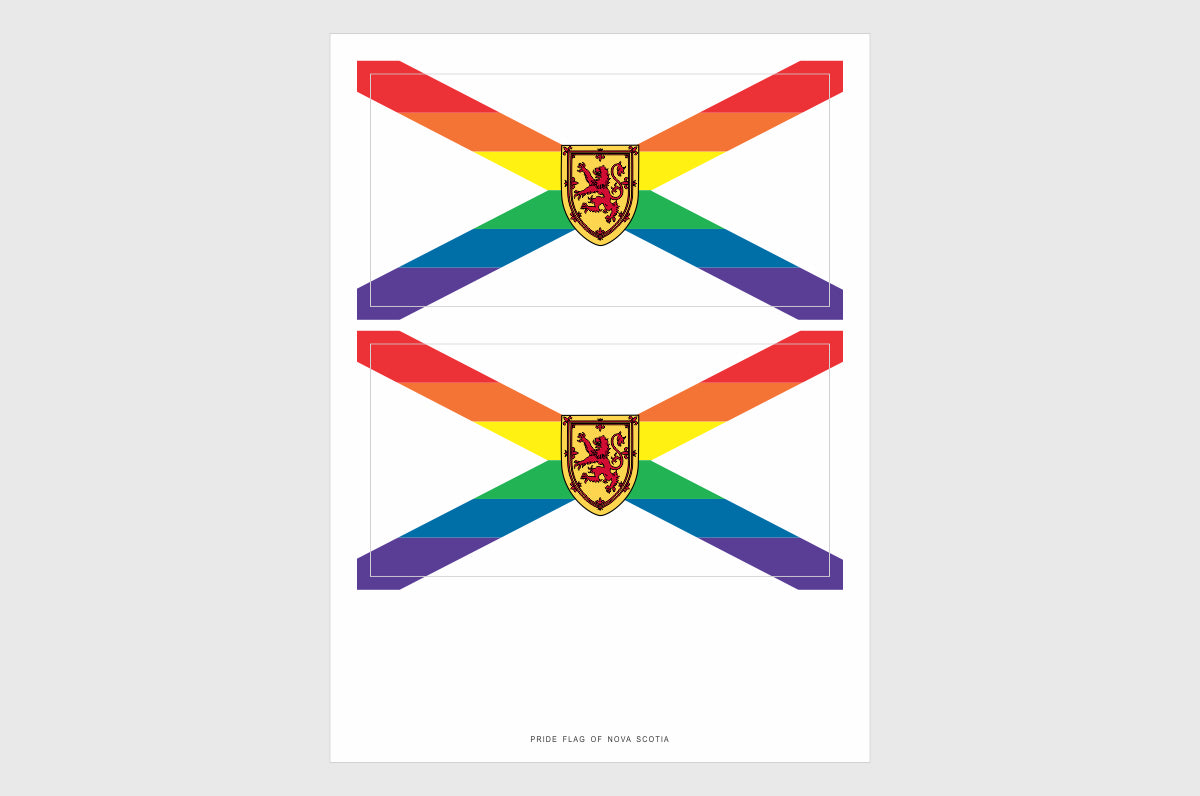 Nova Scotia LGBTQ Pride Flag Stickers