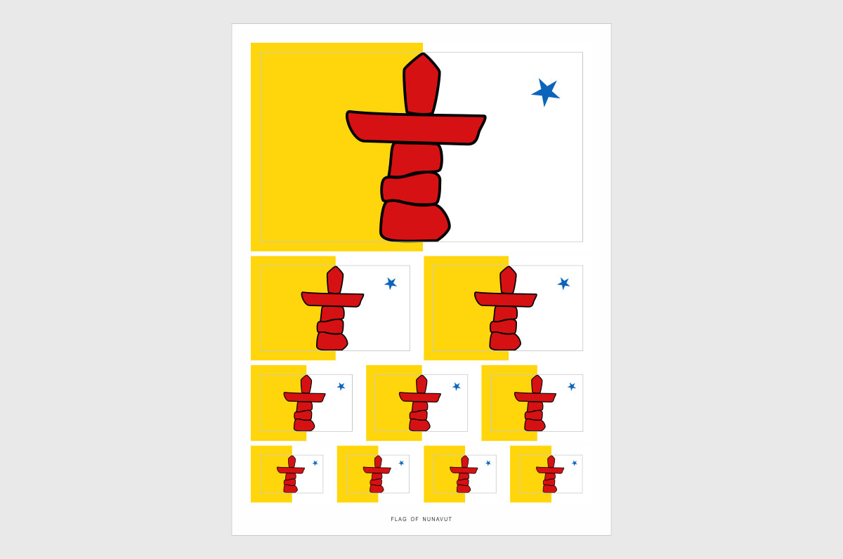 Nunavut Territory Flag Stickers