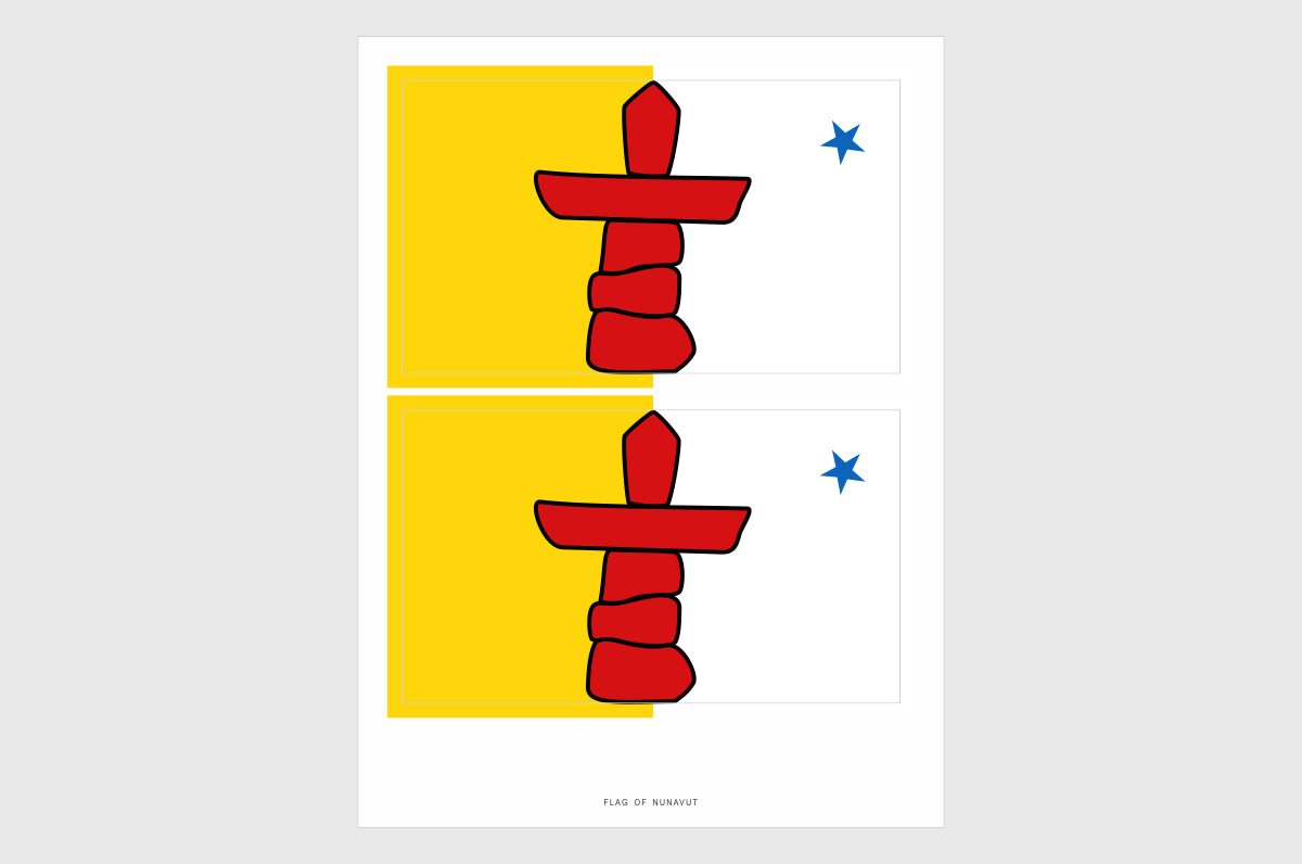 Nunavut Territory Flag Stickers