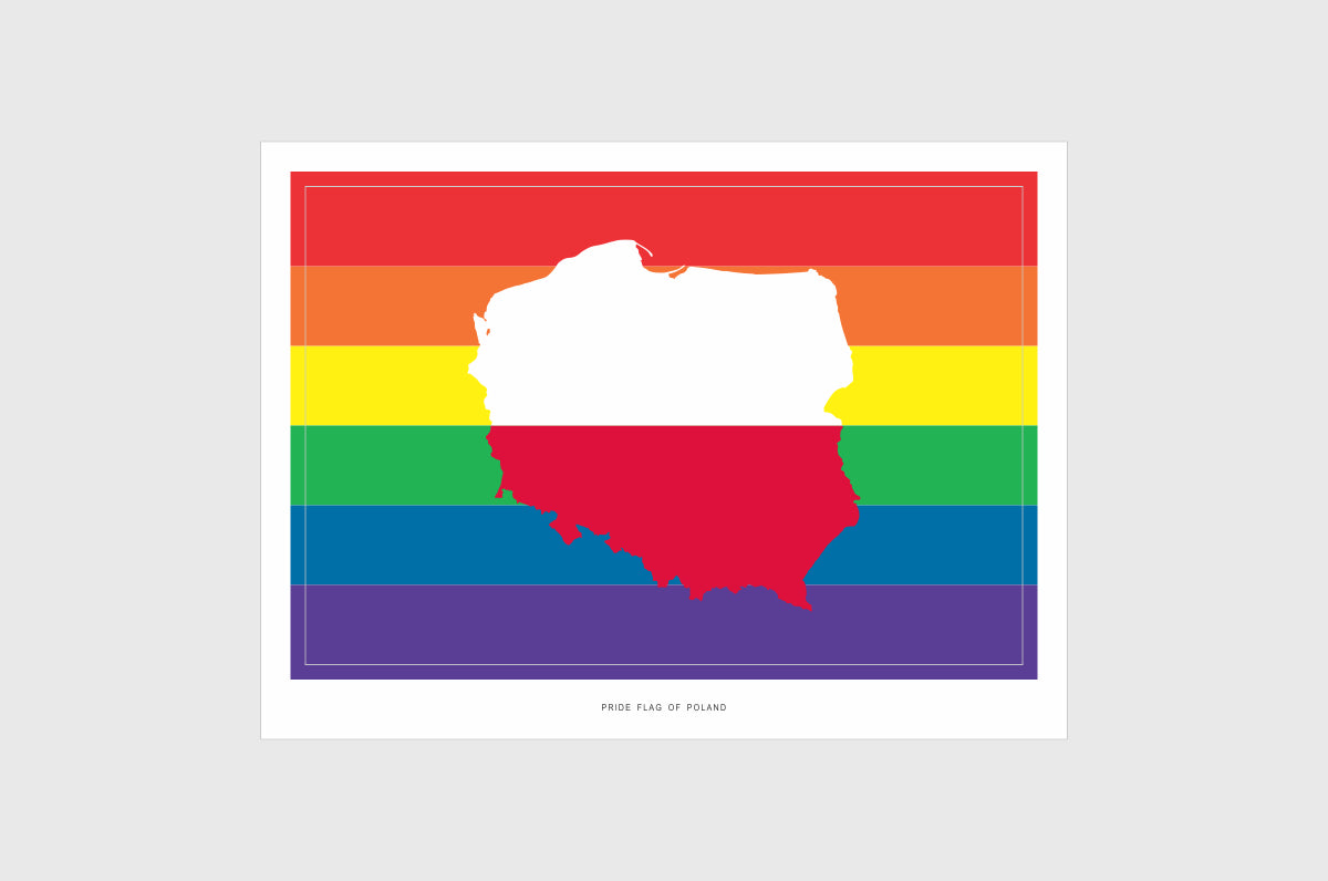 Poland LGBTQ Pride Flag Stickers