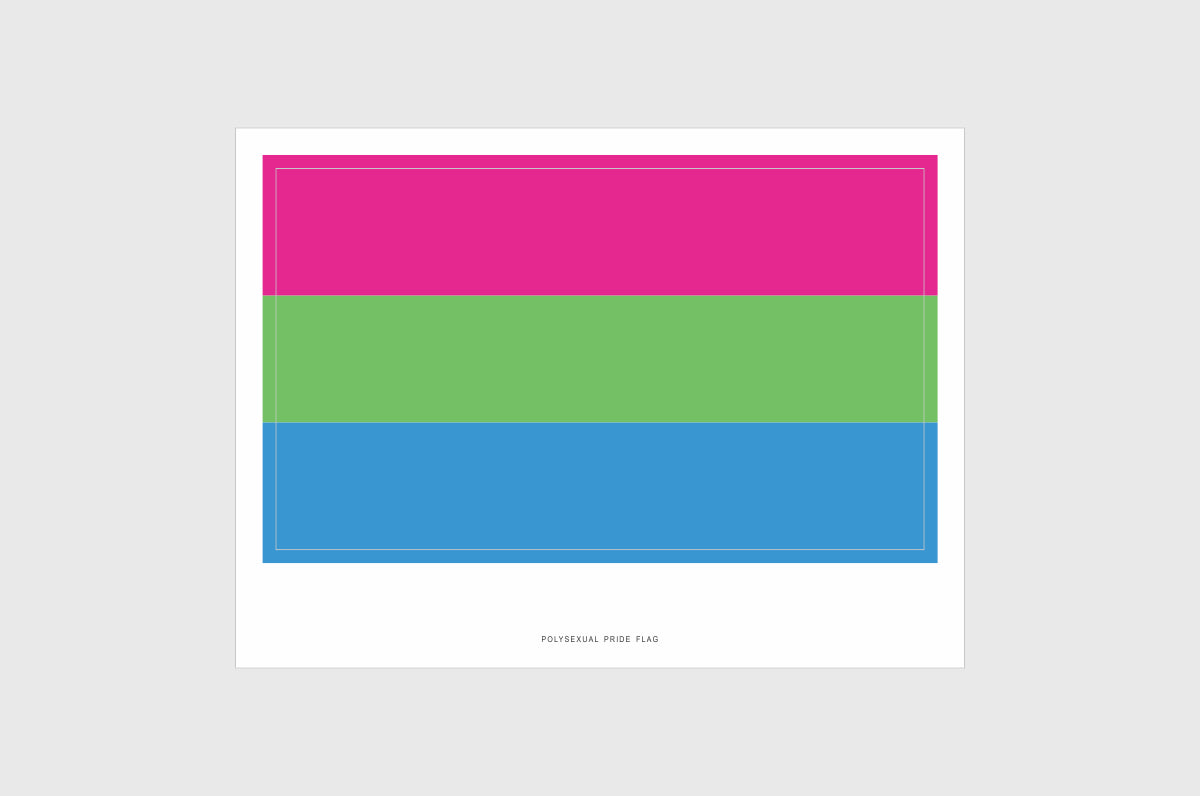 Polysexual Flag Stickers