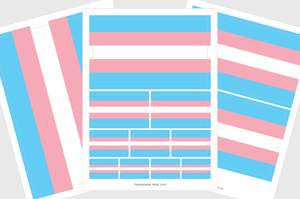 Transgender Pride Flag Stickers
