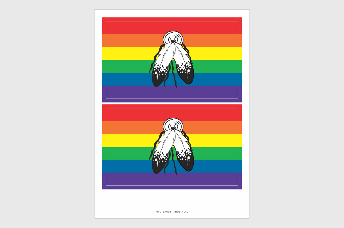 Two Spirit LGBTQ Pride Flag Stickers