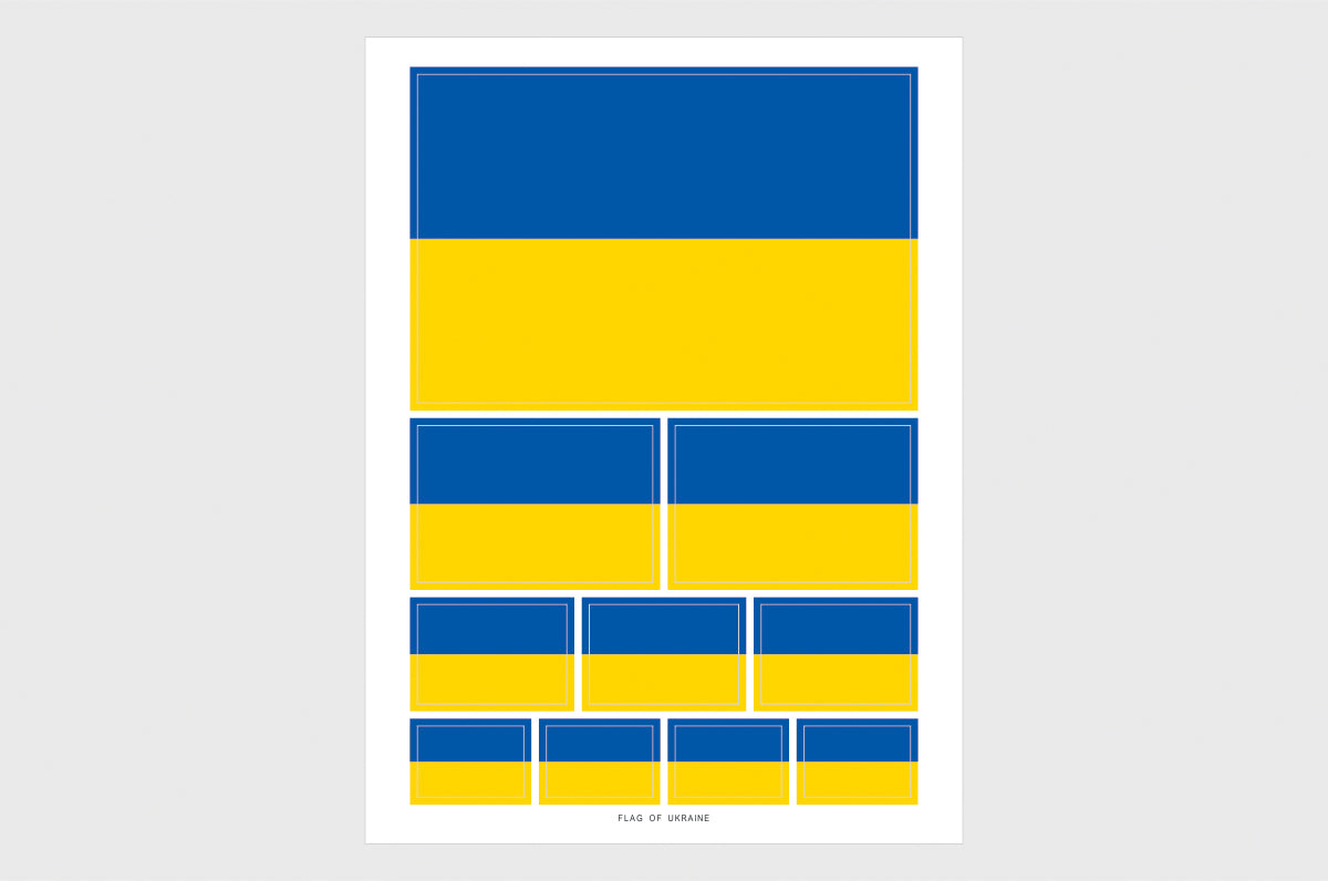 Ukraine Flag Stickers