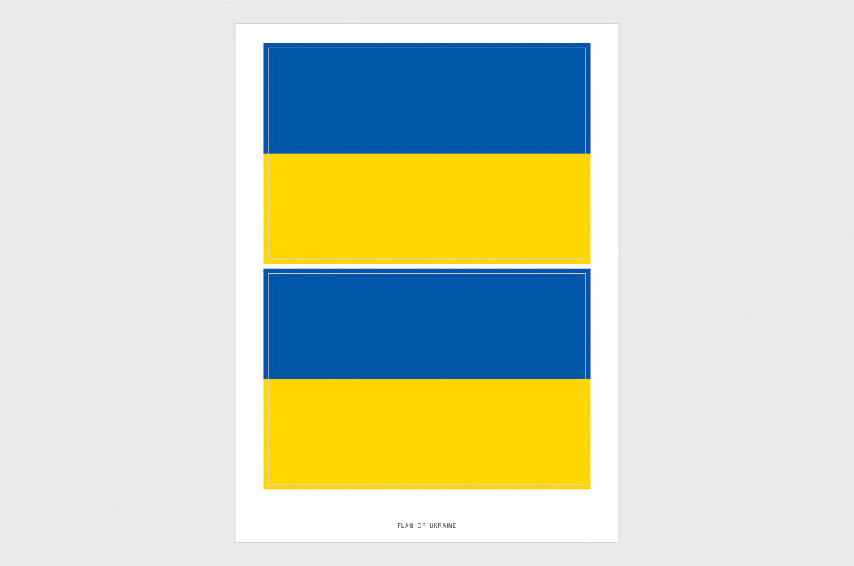 Ukraine Flag Stickers