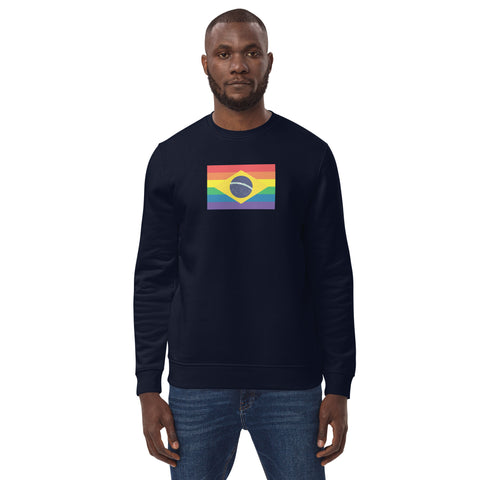 Brazil LGBT Pride Flag Unisex Eco Sweatshirt