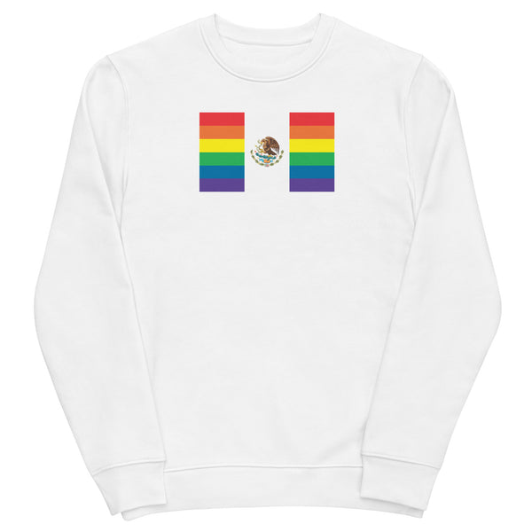 Mexico LGBT Pride Flag Unisex eco sweatshirt