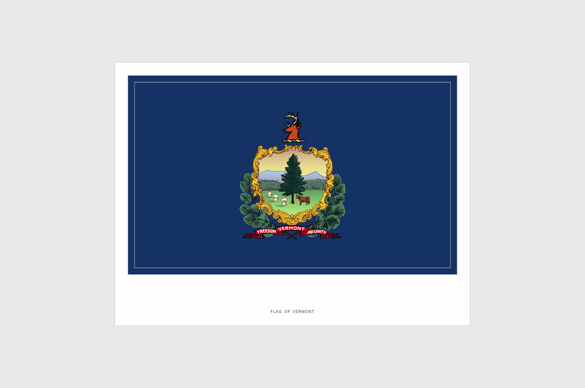 Vermont Flag Stickers