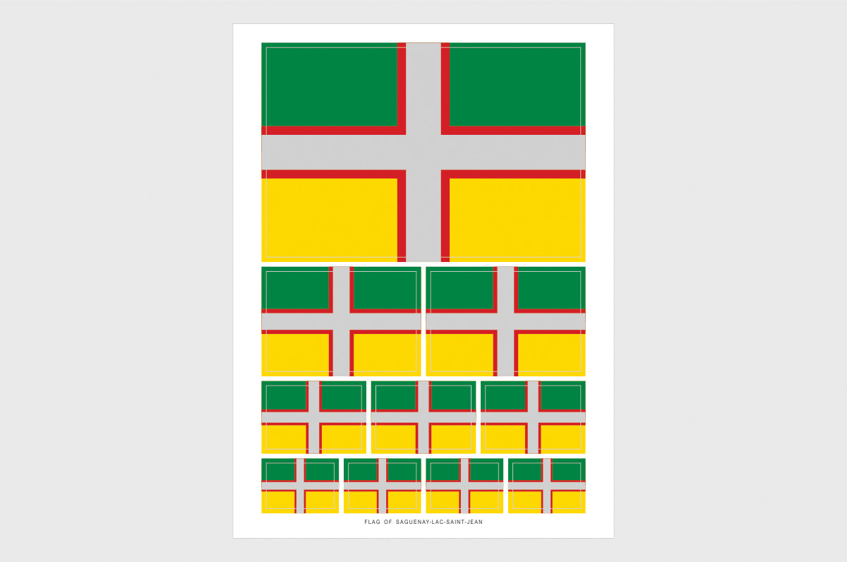 Saguenay-Lac-Saint-Jean Flag Stickers