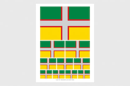 Saguenay-Lac-Saint-Jean Flag Stickers