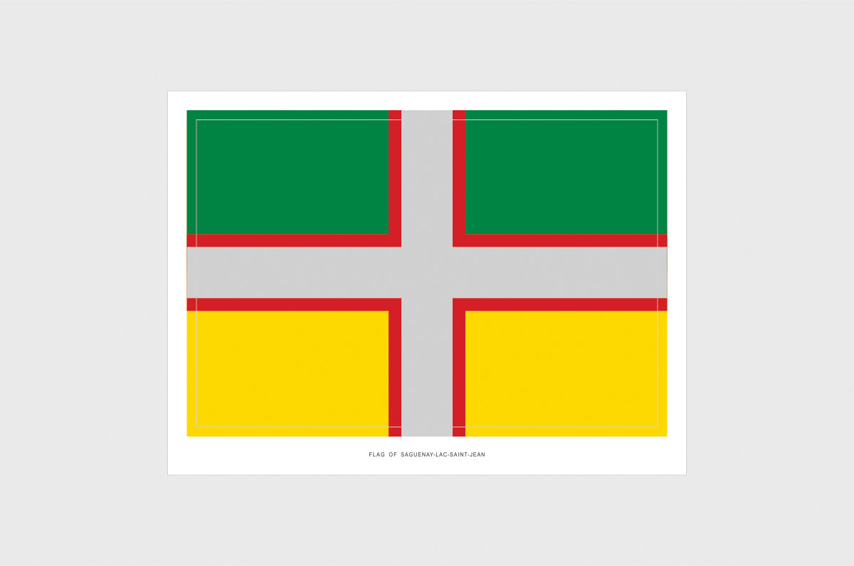 Saguenay-Lac-Saint-Jean Flag Stickers