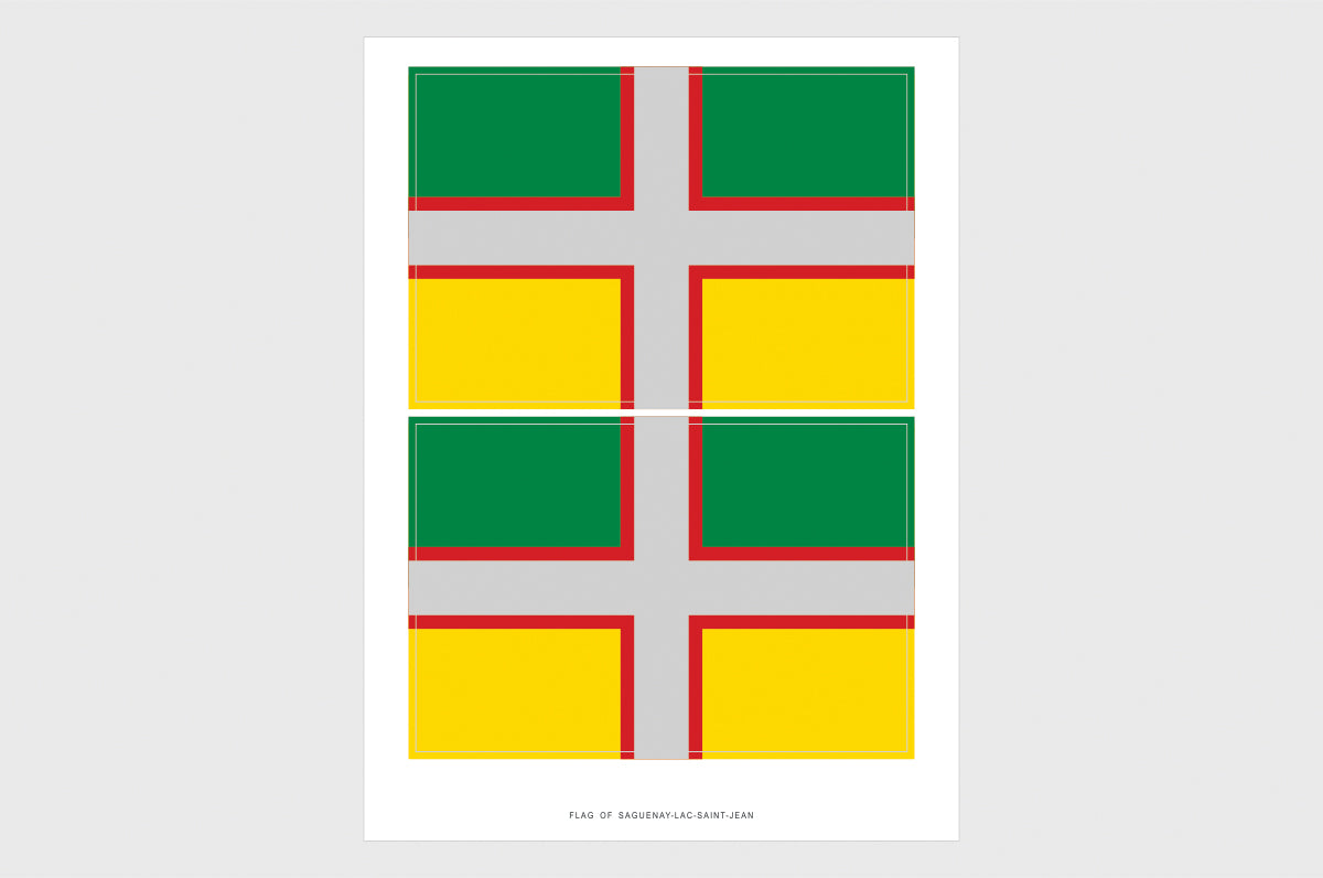Saguenay-Lac-Saint-Jean Flag Stickers