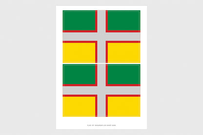 Saguenay-Lac-Saint-Jean Flag Stickers