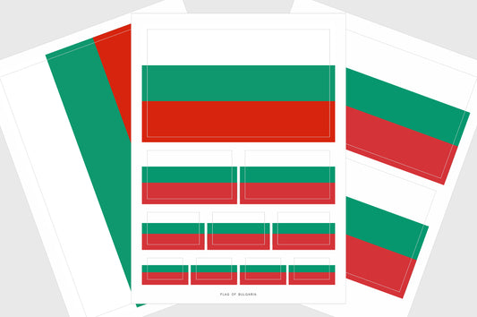 Bulgaria Flag Stickers