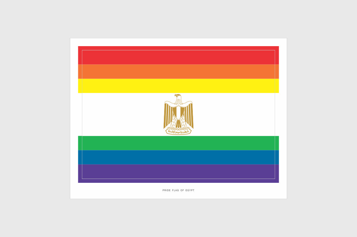Egypt LGBTQ Pride Flag Stickers