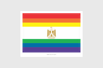 Egypt LGBTQ Pride Flag Stickers