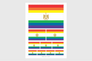 Egypt LGBTQ Pride Flag Stickers