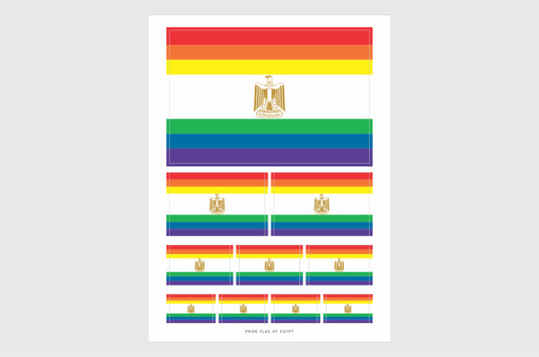 Egypt LGBTQ Pride Flag Stickers
