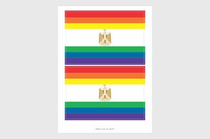Egypt LGBTQ Pride Flag Stickers