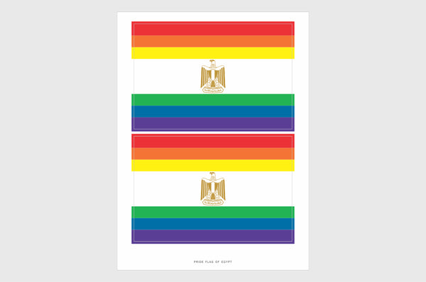 Egypt LGBTQ Pride Flag Stickers